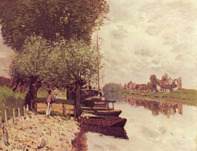 Alfred Sisley The Seine at Bougival oil painting picture